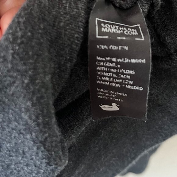 Southern Marsh Grey Quarter Zip Pullover / Men’s Large - Picture 5 of 5